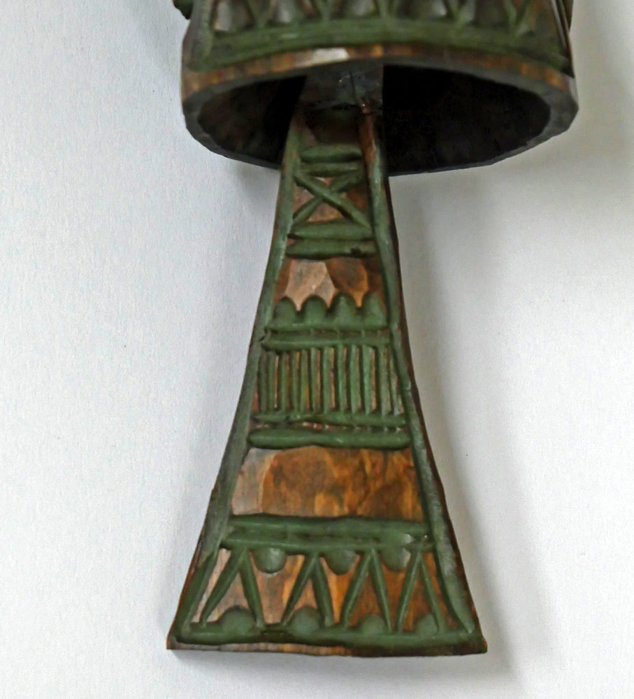 砂澤ビッキ「樹鈴ペンダント(約18.7cm)」木彫作品 拡大画像2