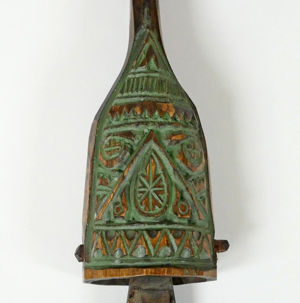 砂澤ビッキ「樹鈴ペンダント(約18.8cm)」木彫作品 拡大画像2