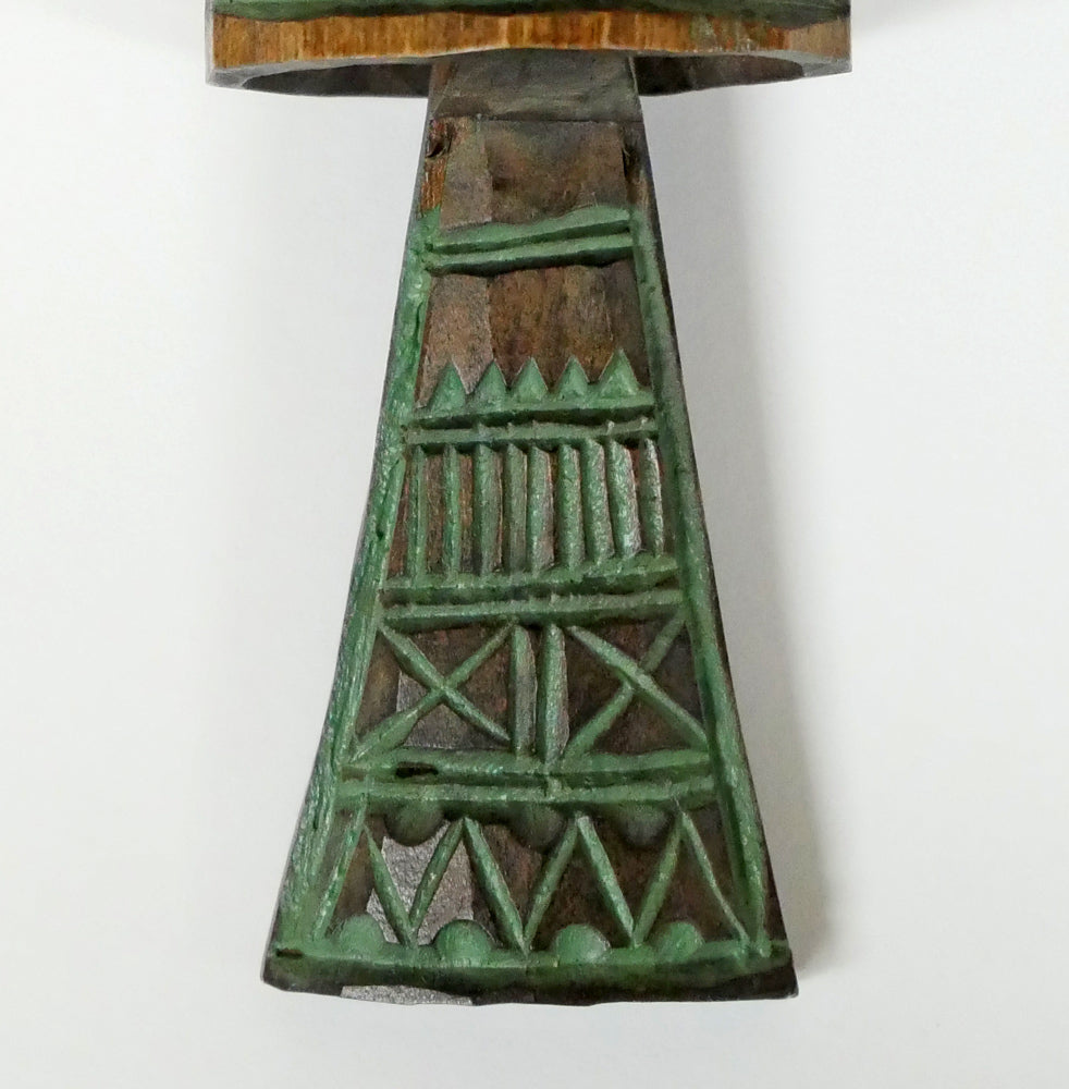 砂澤ビッキ「樹鈴ペンダント(約18.8cm)」木彫作品 拡大画像3