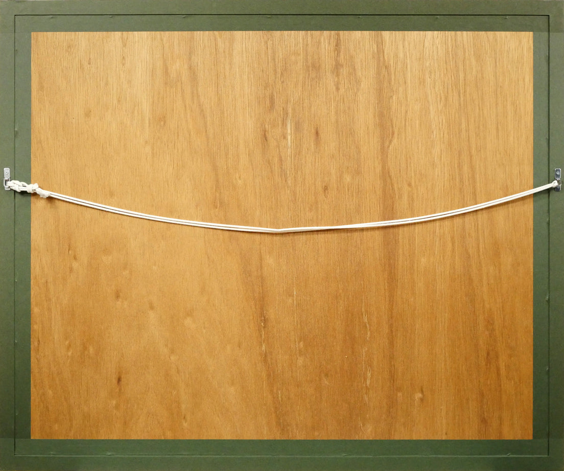 ピエール ボンコンパン(Pierre BONCOMPAIN)「赤いテーブルクロス」リトグラフ 額縁裏側画像