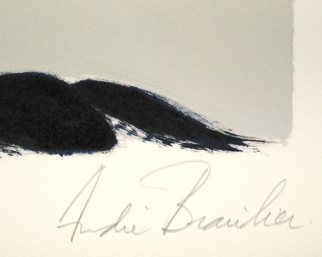 アンドレ ブラジリエ(Brasilier)「RIVAGE」リトグラフ 本人直筆鉛筆サイン