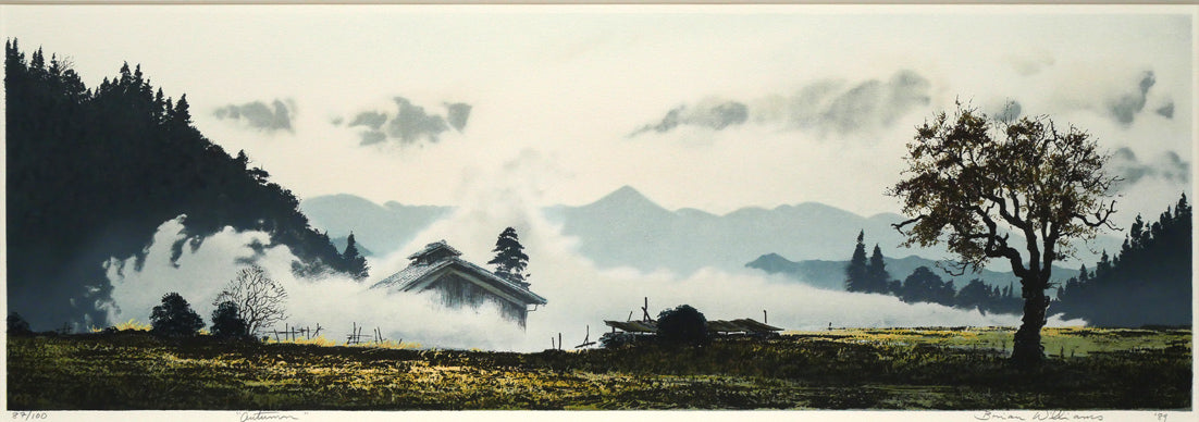 ブライアン ウィリアムズ(Brian Williams)「autumn(秋)」リトグラフ 作品全体画像