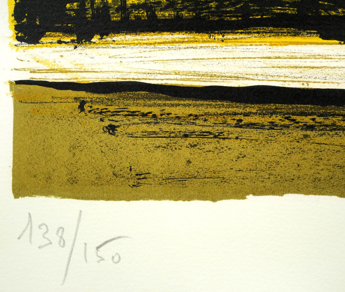 ベルナール・ビュッフェ(Bernard BUFFET)「花と花瓶」リトグラフ 限定番号(ed,138/150)