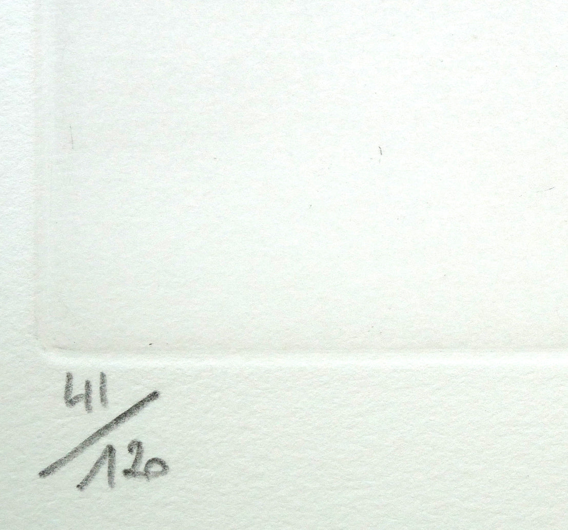 ベルナール・ビュッフェ(Bernard BUFFET)「平底漁船」ドライポイント(銅版画) 限定番号(ed,41/120)