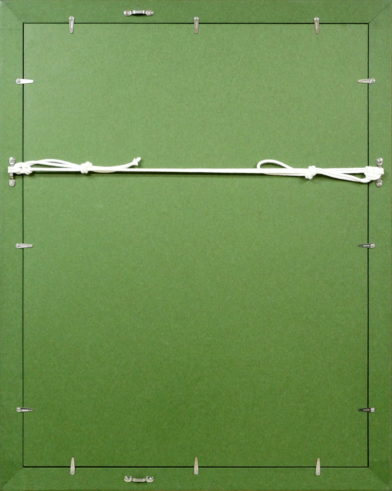 ベルナール・ビュッフェ(Bernard BUFFET)「花瓶の中のバラ」リトグラフ 額縁裏側画像