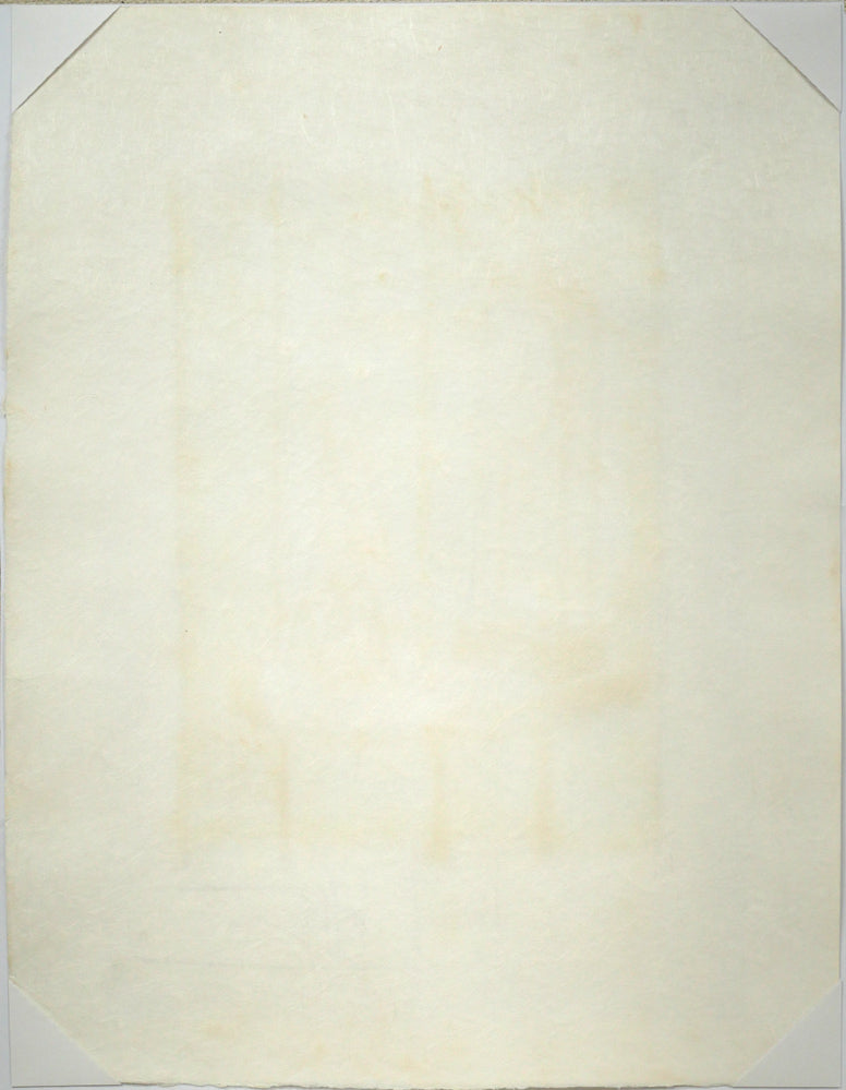 ベルナール ビュッフェ(Bernard BUFFET)「トランプの城」リトグラフ 作品シート裏側画像