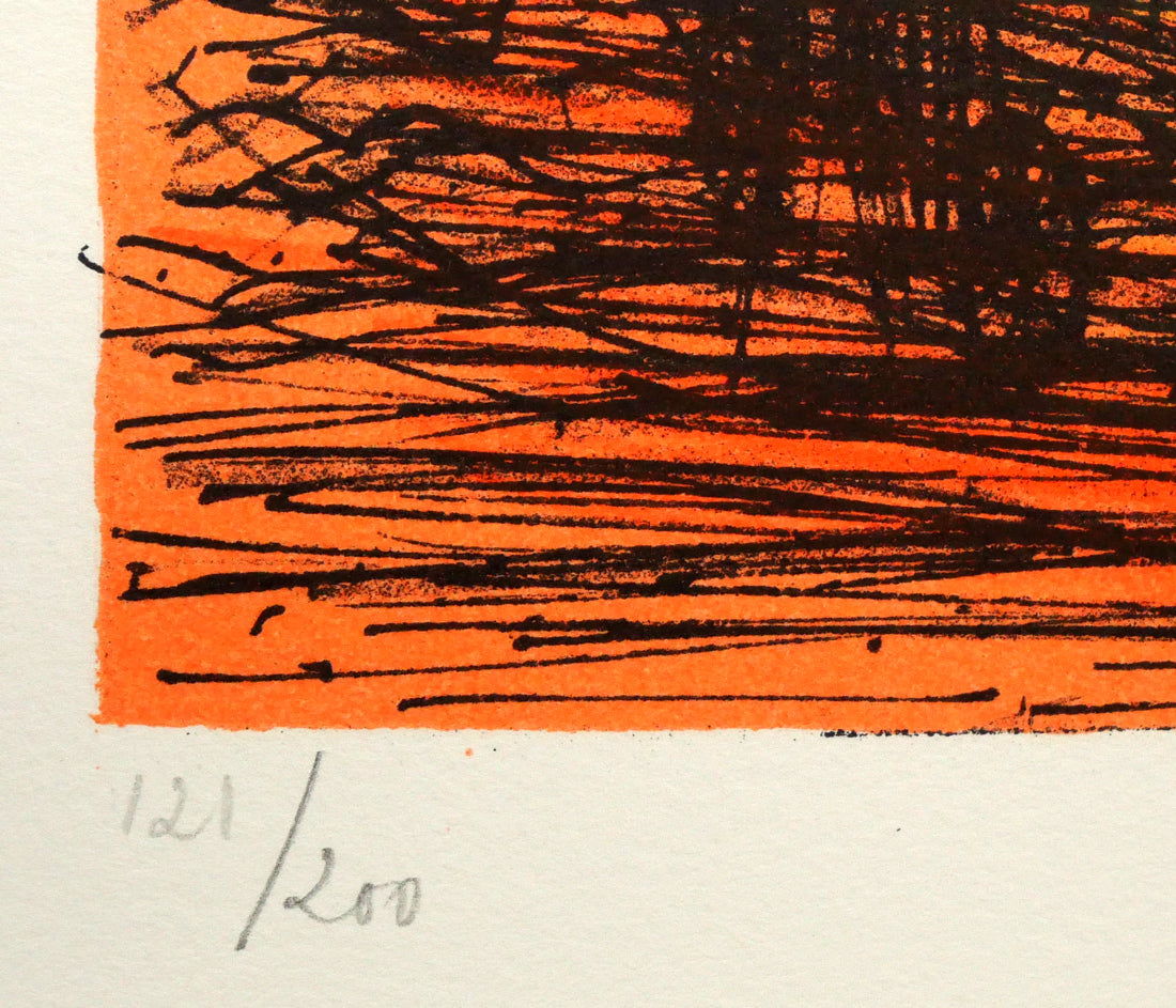 ジャン・カルズー(Jean CARZOU)「太陽のある風景」リトグラフ 限定番号(ed,121/200)