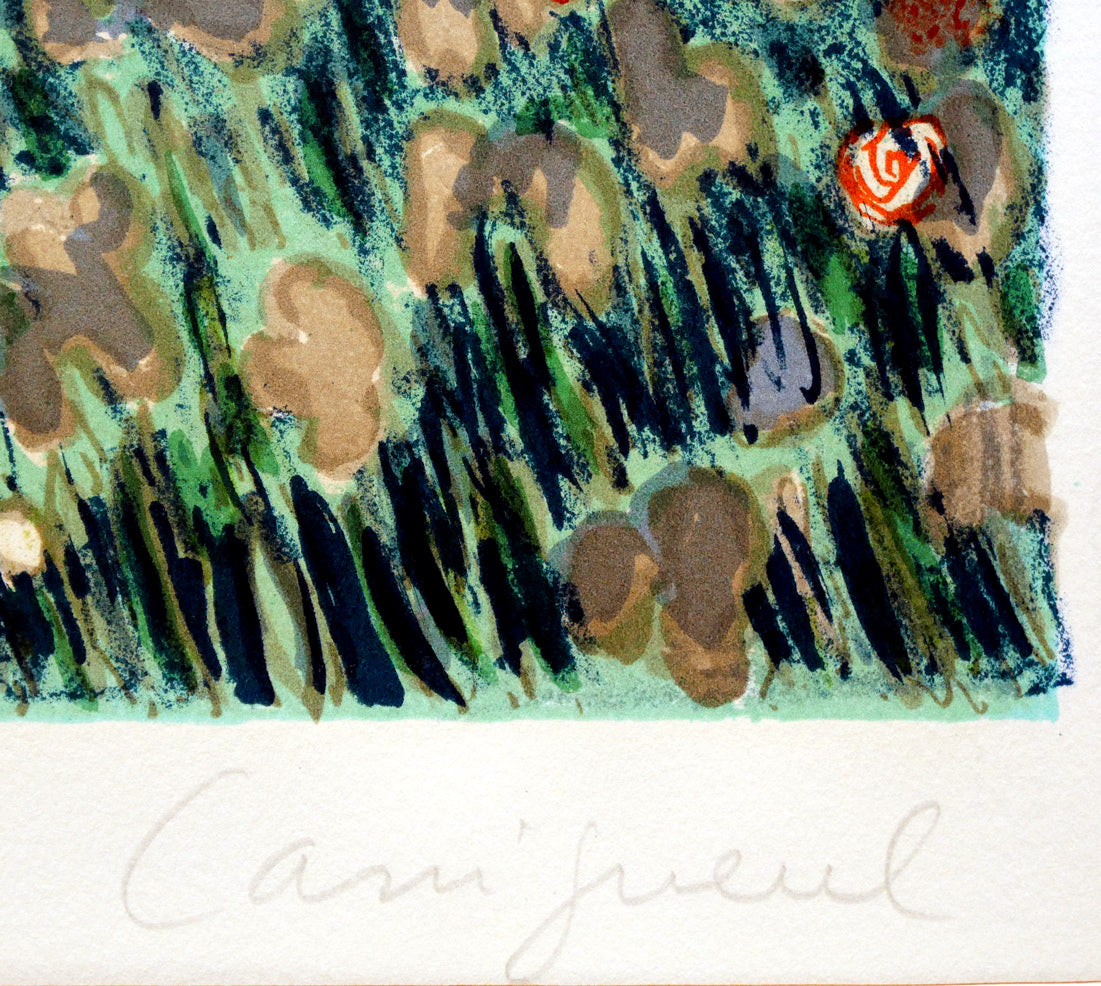 ジャン・ピエール・カシニョール(JEAN PIERRE CASSIGNEUL)「THE RIDING LANE(乗馬道)」リトグラフ 本人直筆鉛筆サイン