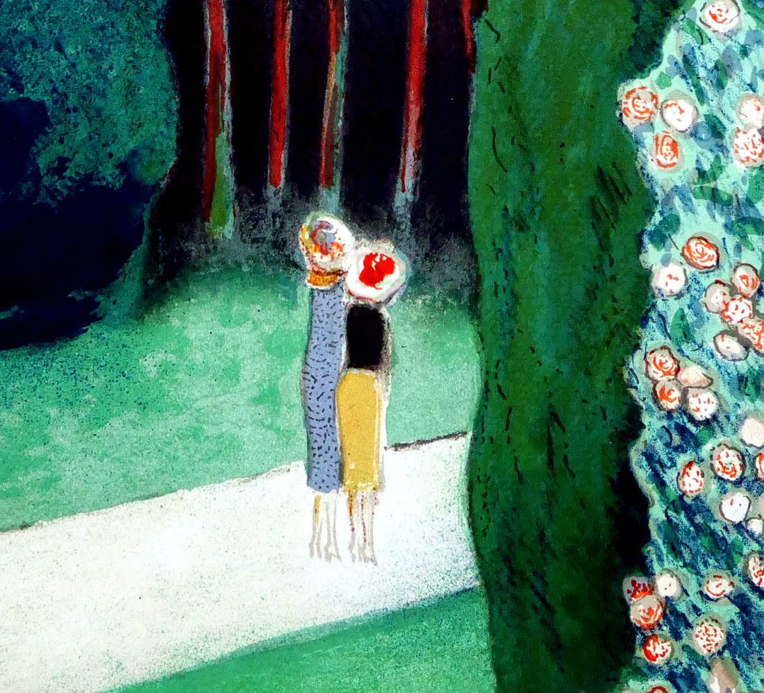 ジャン・ピエール・カシニョール(JEAN PIERRE CASSIGNEUL)「THE RIDING LANE(乗馬道)」リトグラフ 拡大画像3