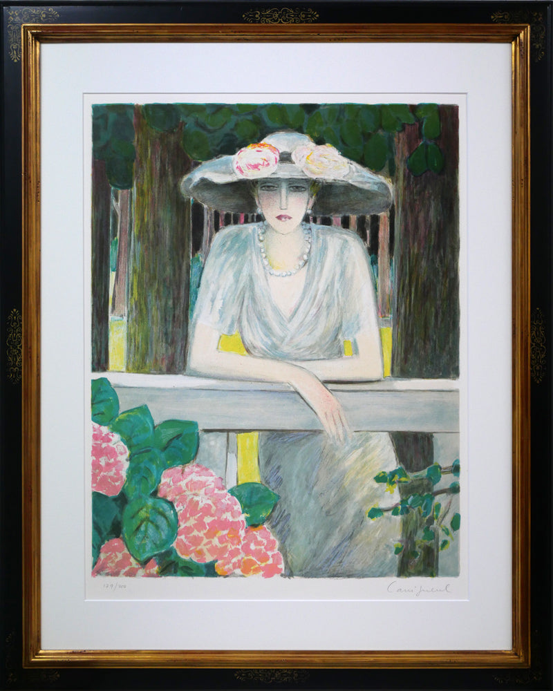 ジャン・ピエール・カシニョール(JEAN PIERRE CASSIGNEUL)「森の小径」リトグラフ