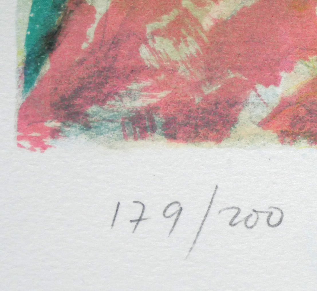 ジャン・ピエール・カシニョール(JEAN PIERRE CASSIGNEUL)「森の小径」リトグラフ 限定番号(ed,179/200)