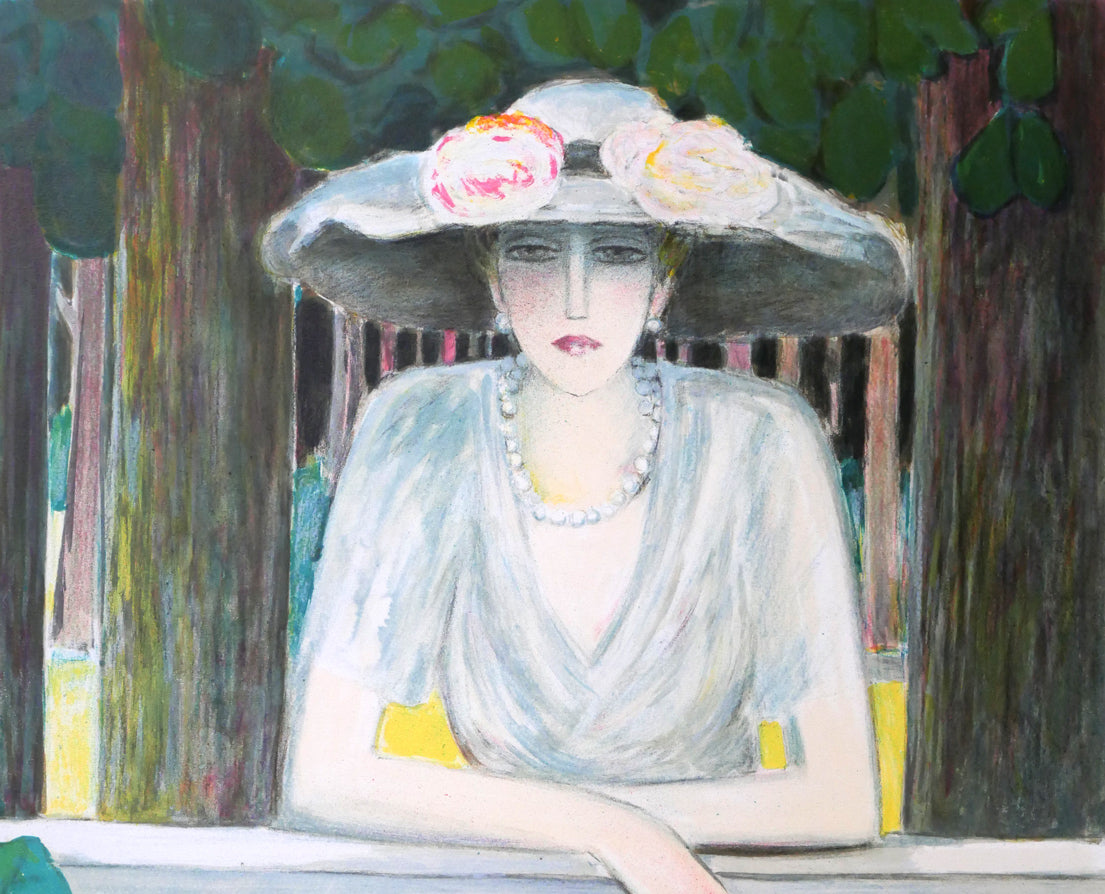 ジャン・ピエール・カシニョール(JEAN PIERRE CASSIGNEUL)「森の小径」リトグラフ 拡大画像1