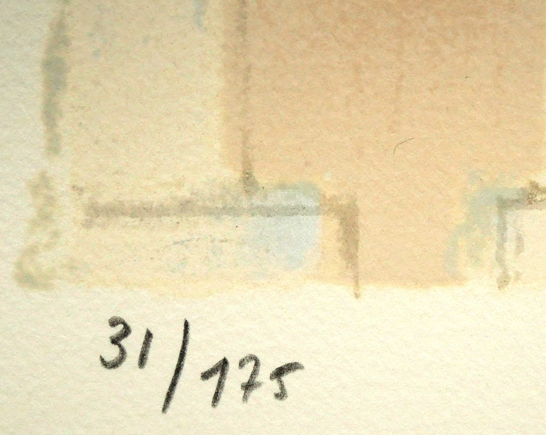 ベルナール カトラン(Bernard CATHELIN)「サン・ジョルジョ島を望む(ドガナ海より)」リトグラフ 限定番号(ed,31/175)