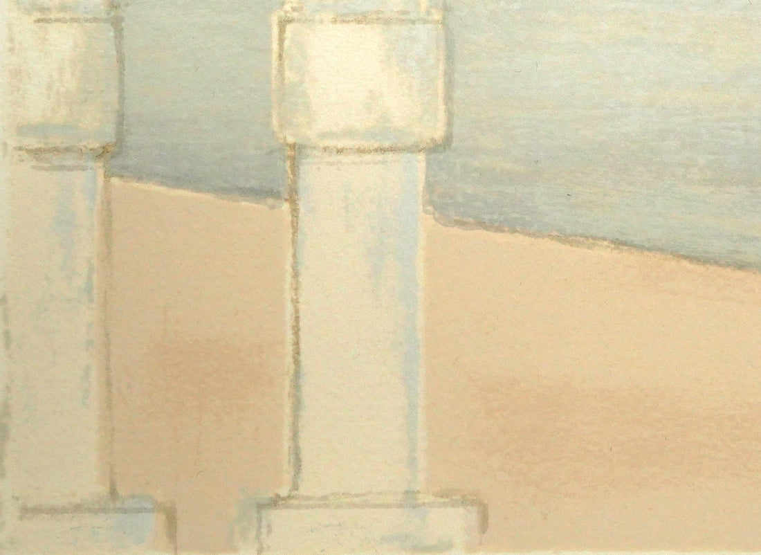 ベルナール カトラン(Bernard CATHELIN)「サン・ジョルジョ島を望む(ドガナ海より)」リトグラフ 拡大画像3