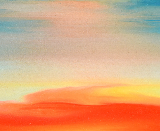 鎮西直秀「サバンナの神々・キリン」油絵・S0号 拡大画像1