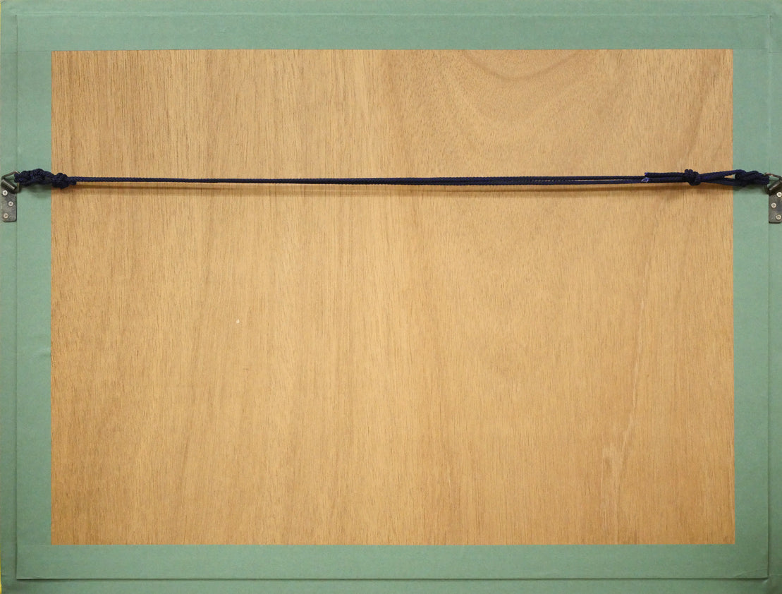 アンドレ コタボ(Andre COTTAVOZ)「チューリップ」カーボランダム 額縁裏側画像