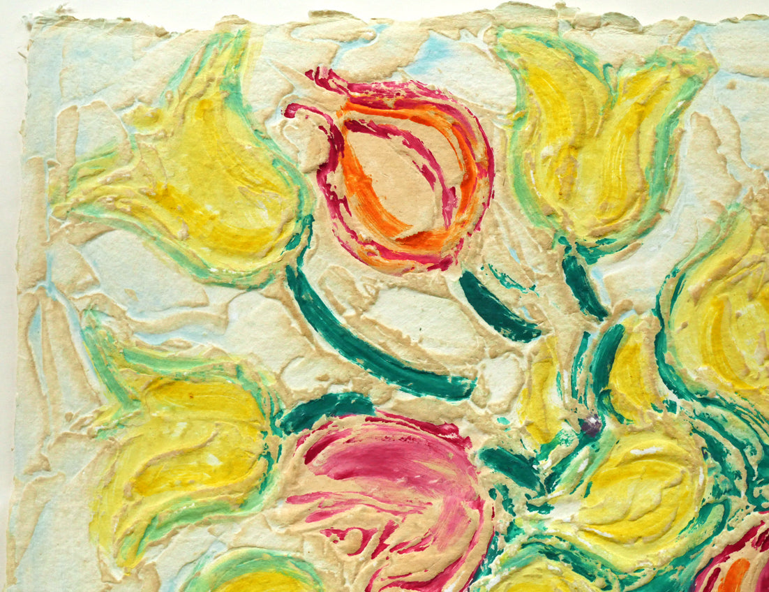 アンドレ コタボ(Andre COTTAVOZ)「チューリップ」カーボランダム 拡大画像1