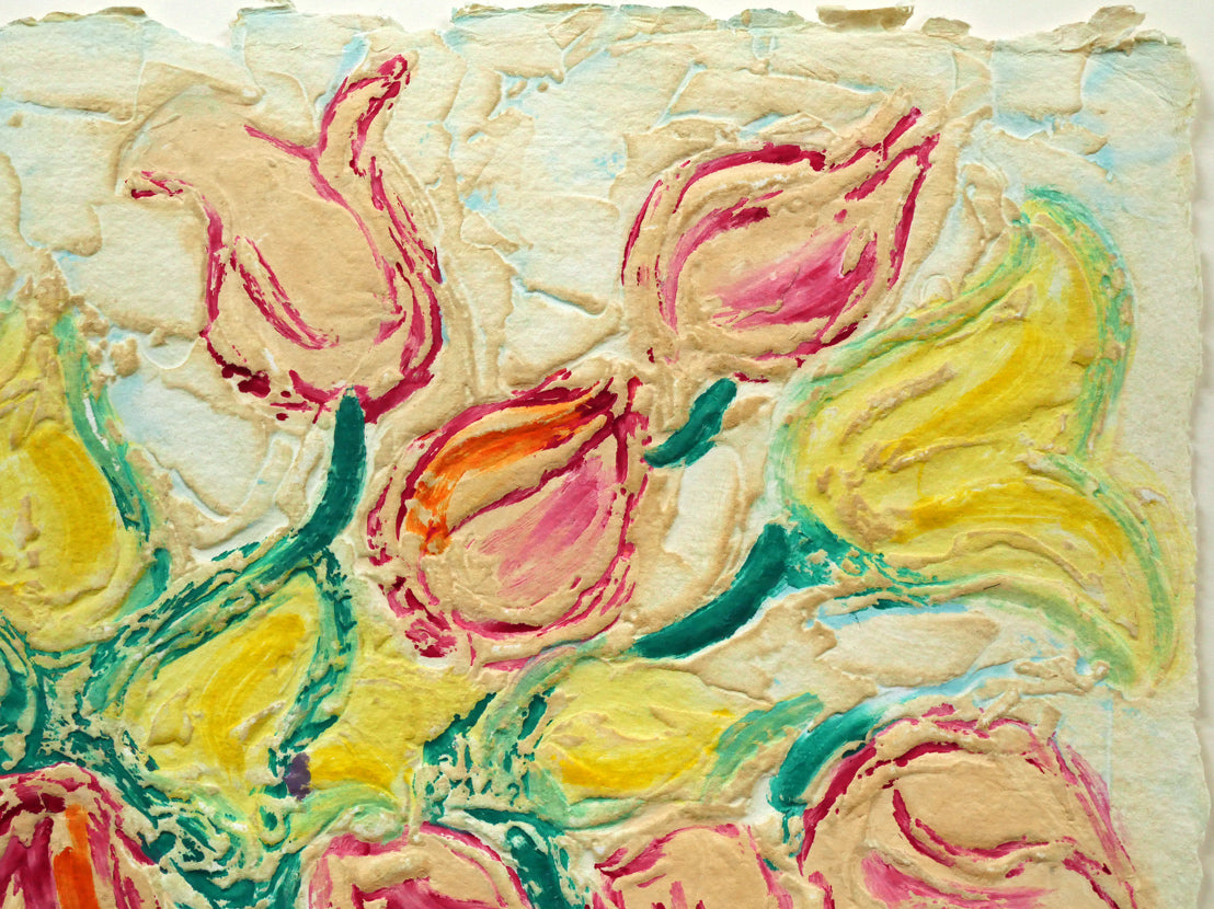 アンドレ コタボ(Andre COTTAVOZ)「チューリップ」カーボランダム 拡大画像3