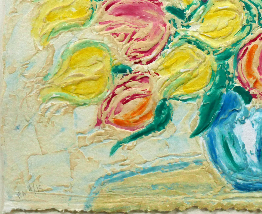 アンドレ コタボ(Andre COTTAVOZ)「チューリップ」カーボランダム 拡大画像4