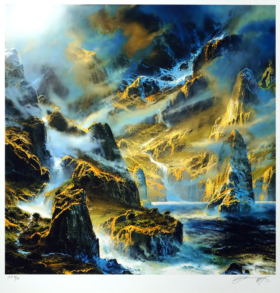 デイル ターブッシュ(Dale TERBUSH)「心に秘めた世界」シルクスクリーン版画 作品全体画像