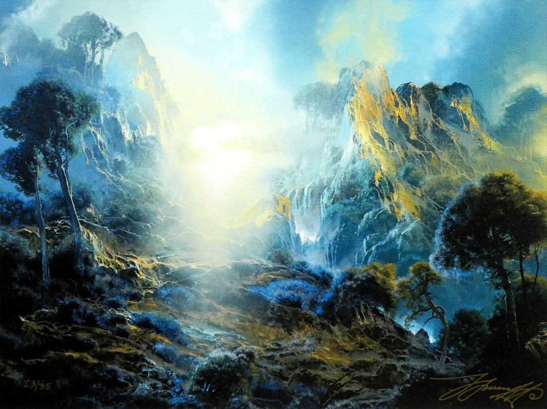 デイル ターブッシュ(Dale TERBUSH)「月の目覚め」ジクレ版画 作品全体画像