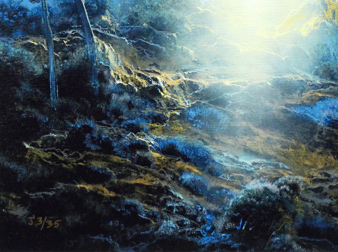 デイル ターブッシュ(Dale TERBUSH)「月の目覚め」ジクレ版画 拡大画像5