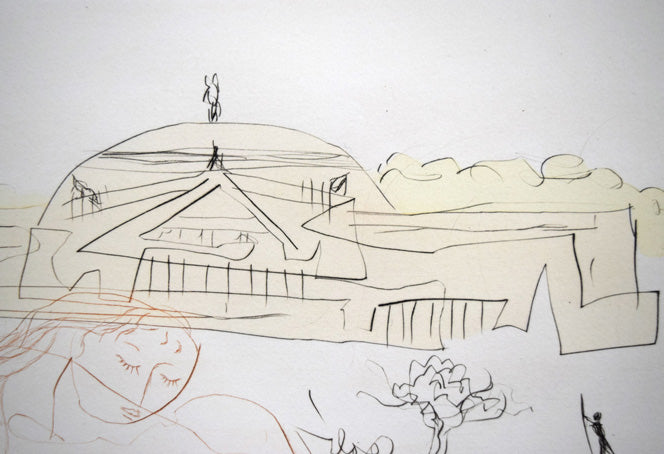 サルバドール ダリ(Salvador Dali)「シカゴⅡ」銅版画 拡大画像2