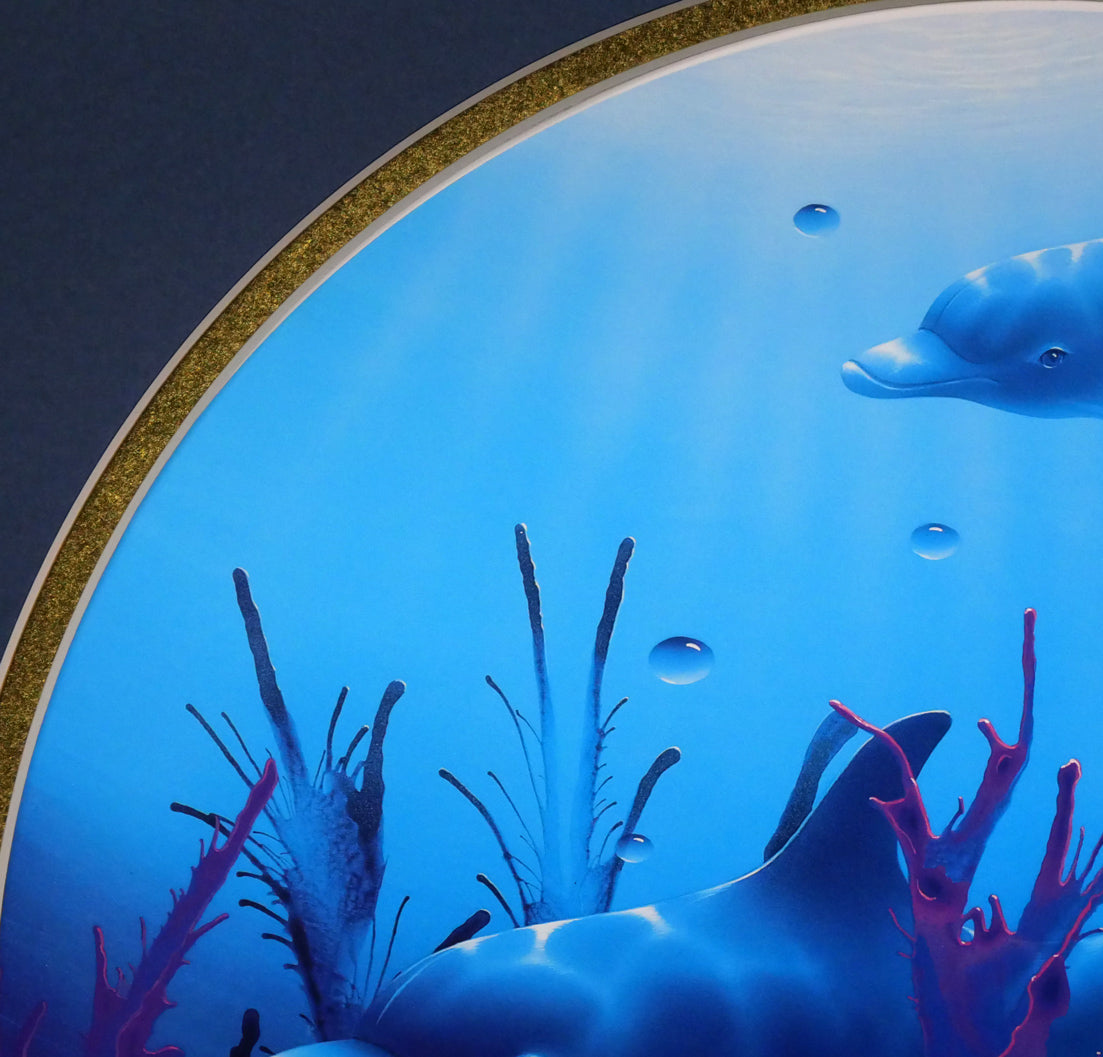 デビット ミラー(David Miller)「ヘブンリーウォーター」ミクスドメディア版画 拡大画像1