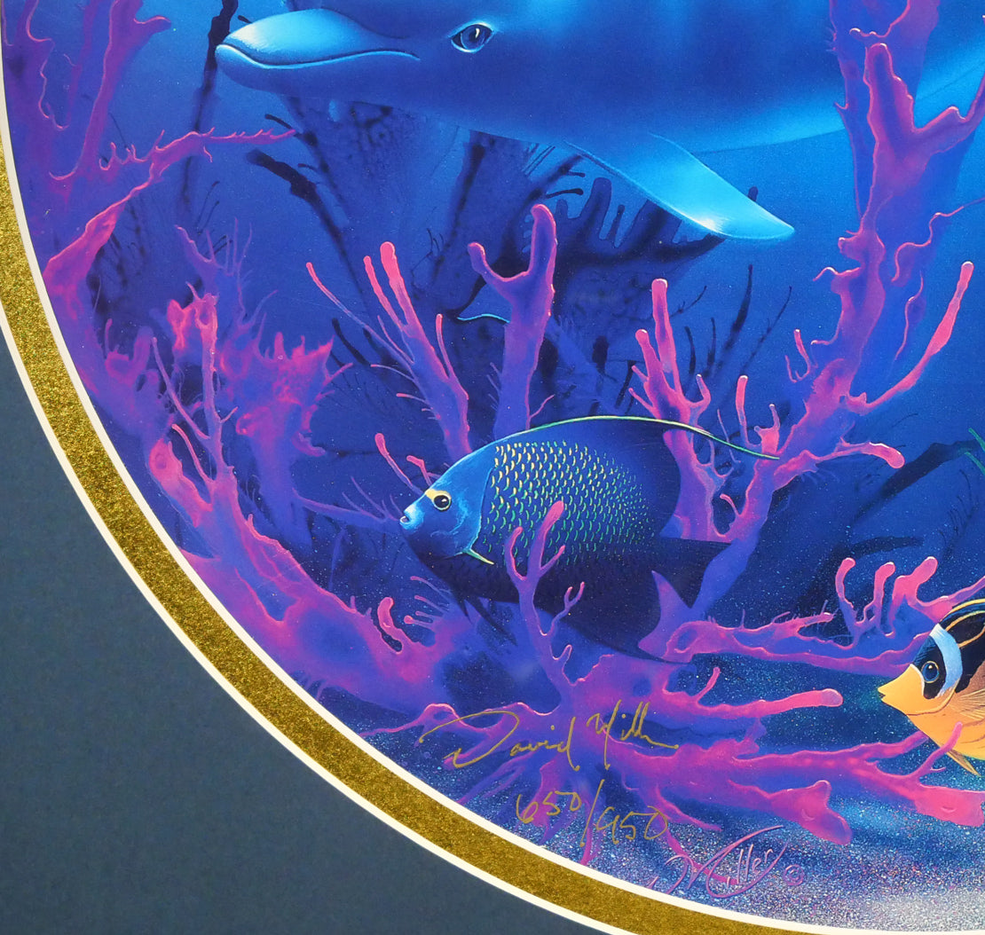 デビット ミラー(David Miller)「ヘブンリーウォーター」ミクスドメディア版画 拡大画像3