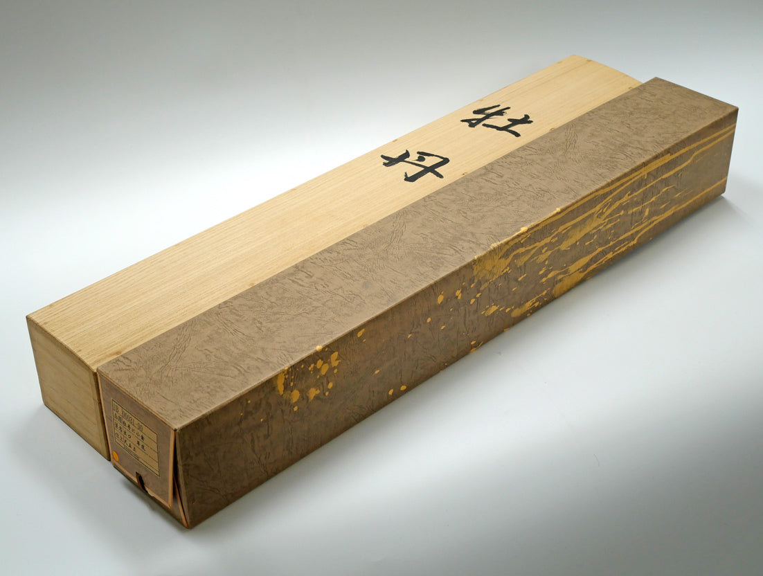 出口華凰「牡丹に小禽」彩色紙本掛軸尺五立・太巻・共箱 付属品画像(共箱、タトウ紙箱)