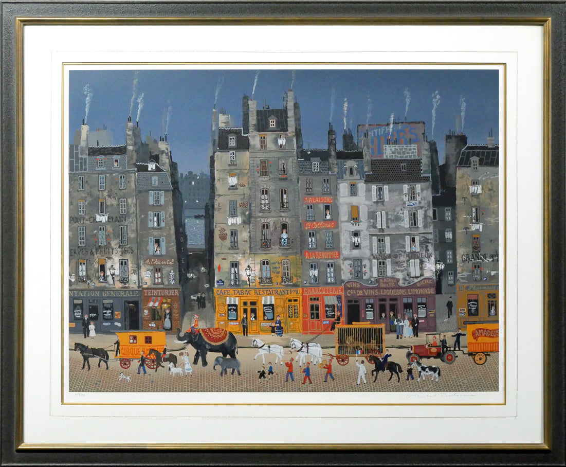 ミッシェル ドラクロワ(Michel DELACROIX)「サーカスの行進」シルクスクリーン版画