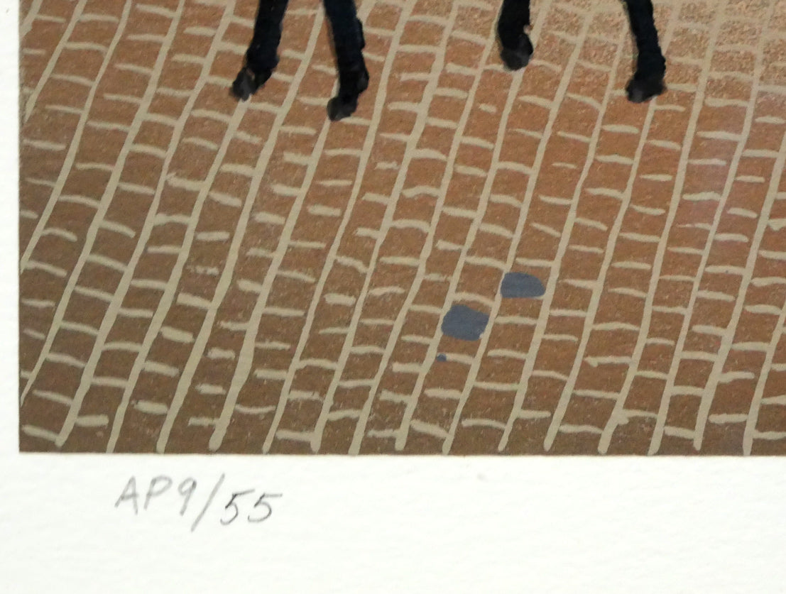 ミッシェル ドラクロワ(Michel DELACROIX)「サーカスの行進」シルクスクリーン版画 限定番号(ed,AP=作家保存版 9/55)