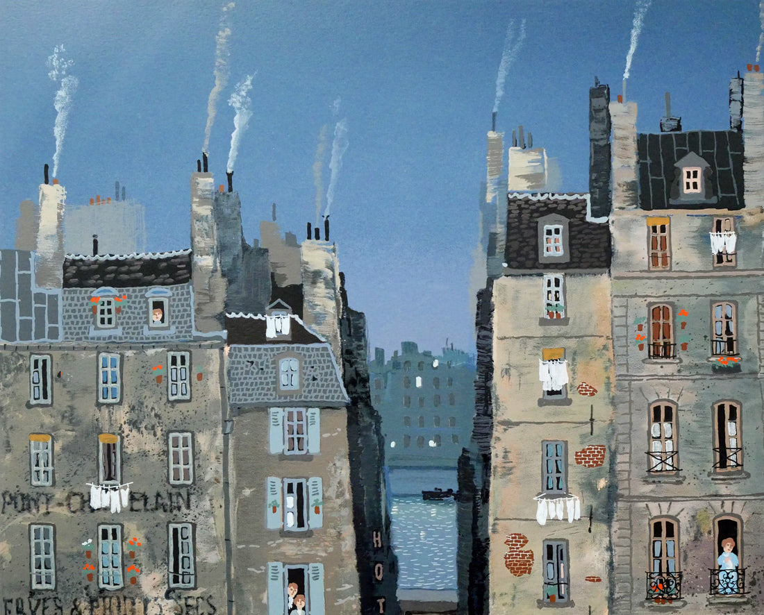 ミッシェル ドラクロワ(Michel DELACROIX)「サーカスの行進」シルクスクリーン版画