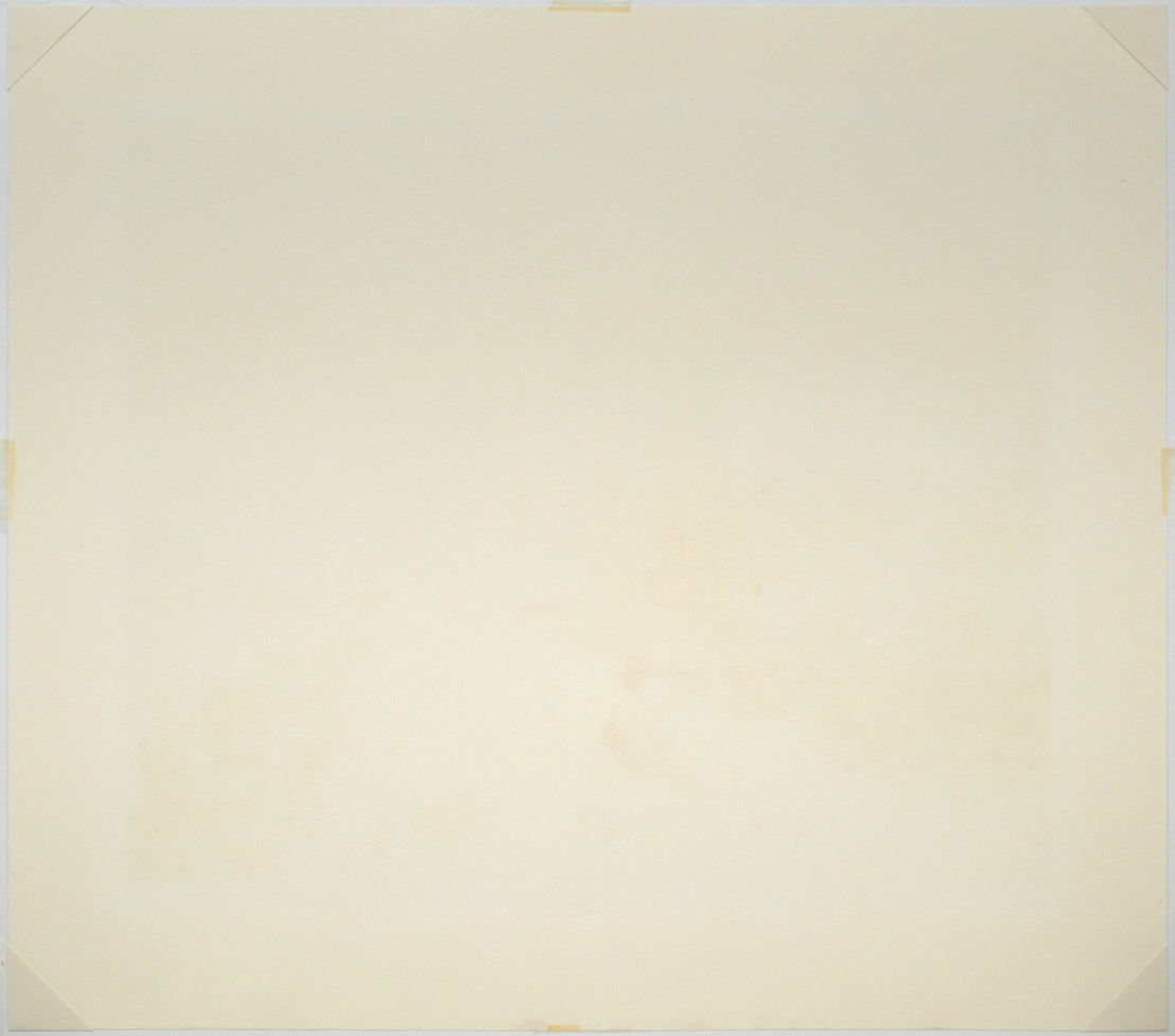 ミッシェル ドラクロワ(Michel DELACROIX)「花市場(フラワーマーケット)」リトグラフ・限定サイン入り 作品シート裏側画像