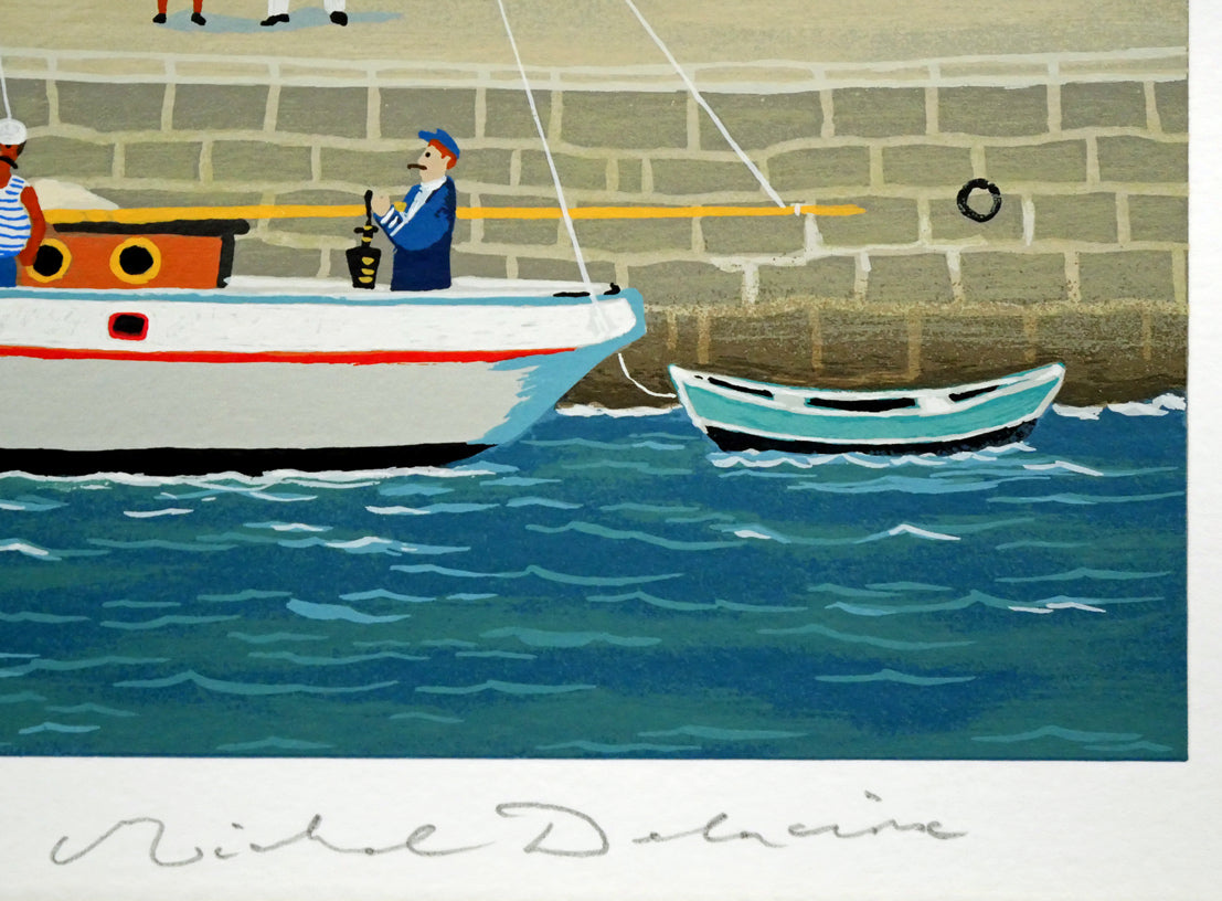 ミッシェル ドラクロワ(Michel DELACROIX)「ラ・ハバナ」シルクスクリーン版画・限定サイン入り 本人直筆鉛筆サイン