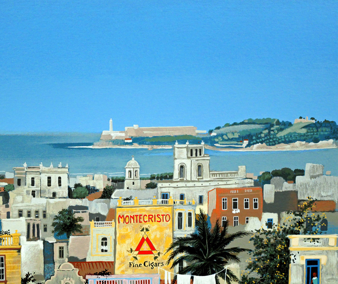 ミッシェル ドラクロワ(Michel DELACROIX)「ラ・ハバナ」シルクスクリーン版画・限定サイン入り 拡大画像2