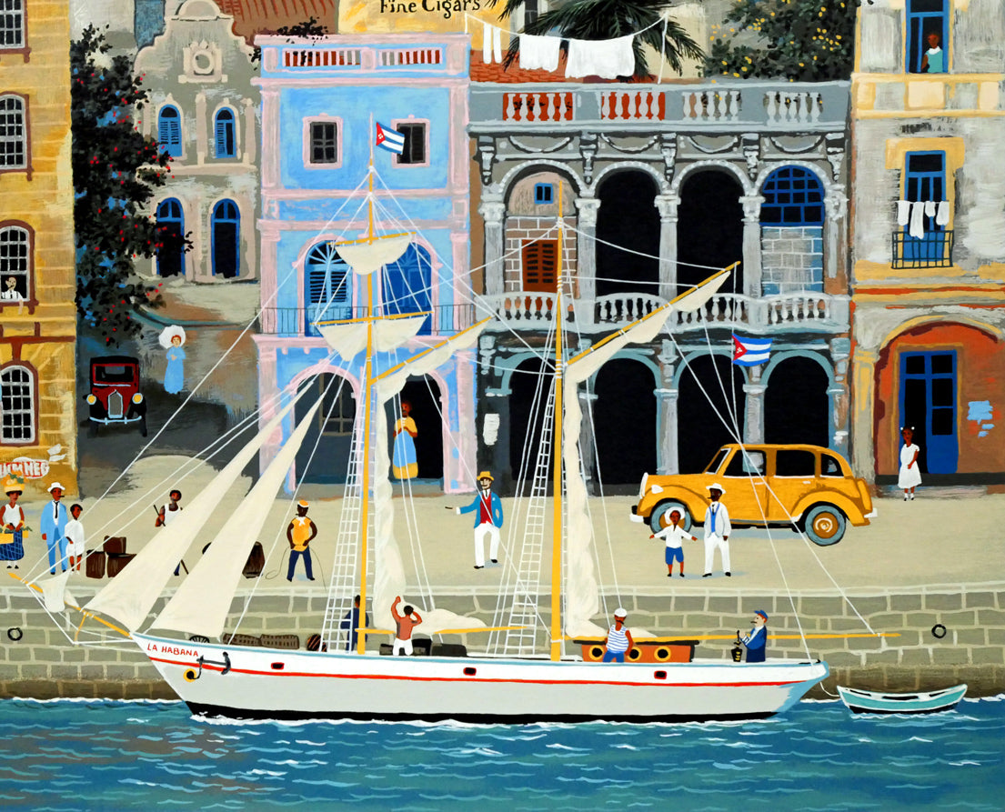 ミッシェル ドラクロワ(Michel DELACROIX)「ラ・ハバナ」シルクスクリーン版画・限定サイン入り 拡大画像7