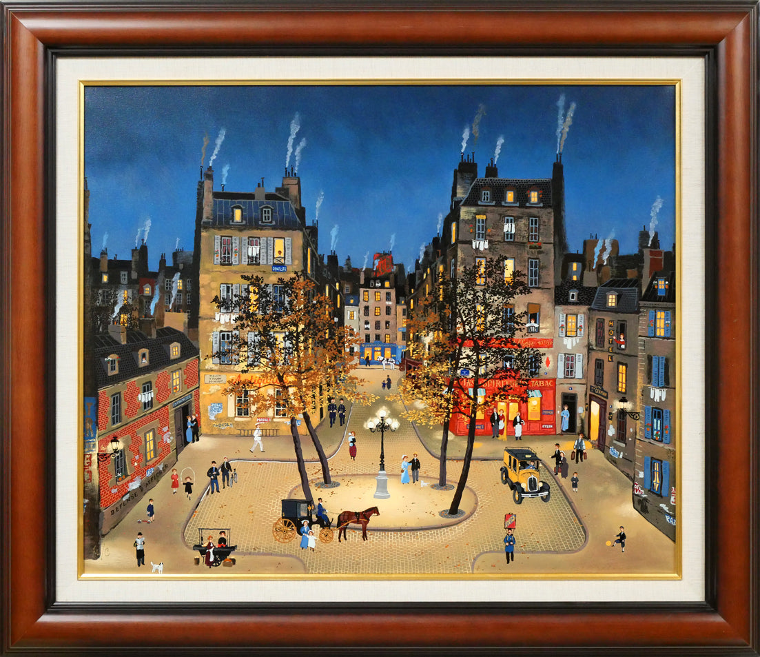 ミッシェル ドラクロワ「パリス アイ ラブ」キャンバスにシルクスクリーン版画