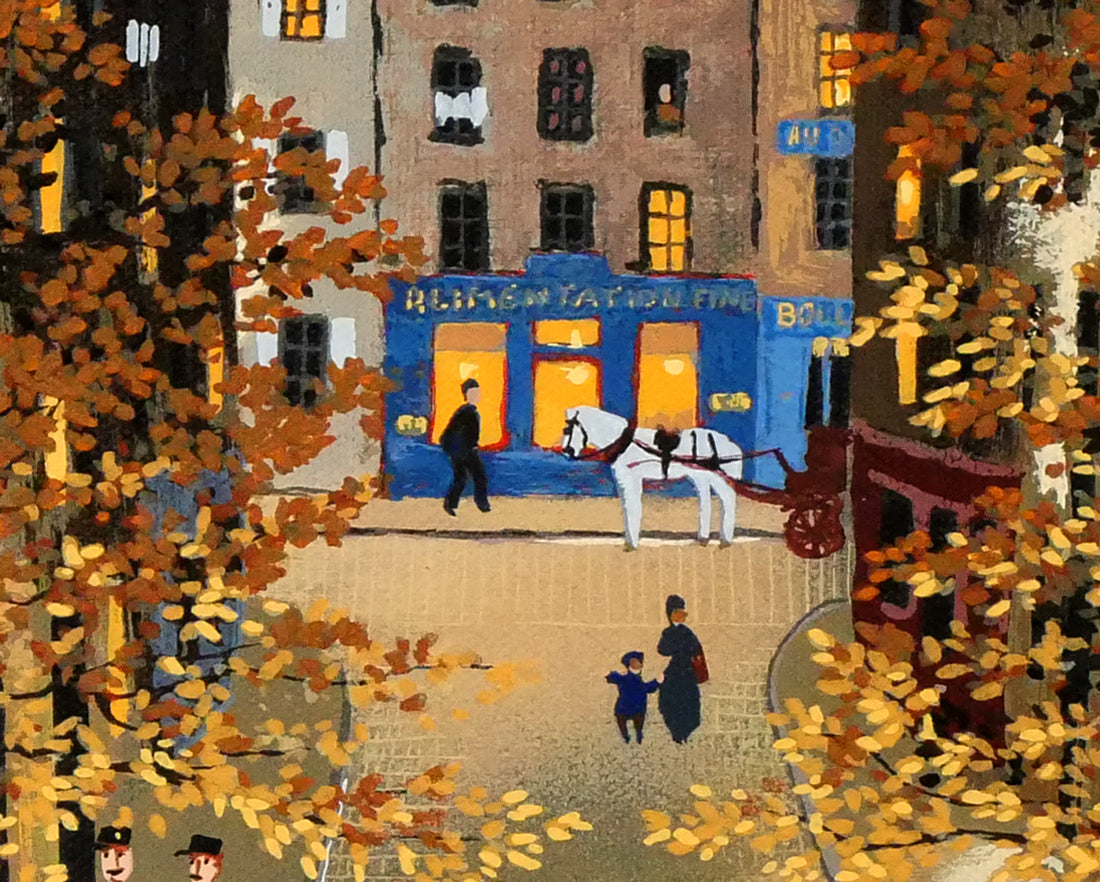 ミッシェル ドラクロワ「パリス アイ ラブ」キャンバスにシルクスクリーン版画 拡大画像7