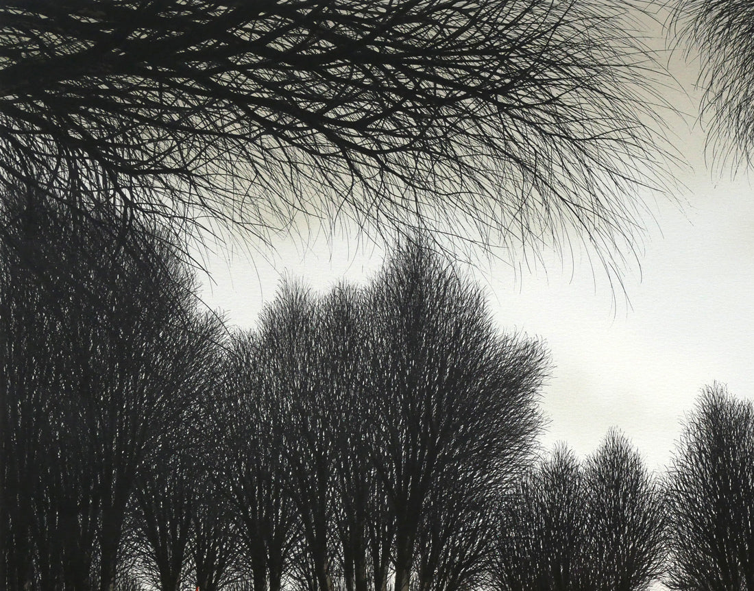 ジャック デペルト(Jacques DEPERTHES)「水辺のグリーン」リトグラフ 拡大画像1