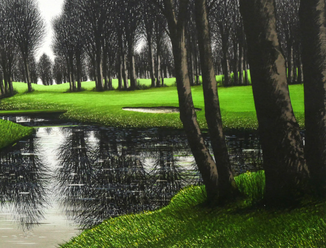 ジャック デペルト(Jacques DEPERTHES)「水辺のグリーン」リトグラフ 拡大画像4