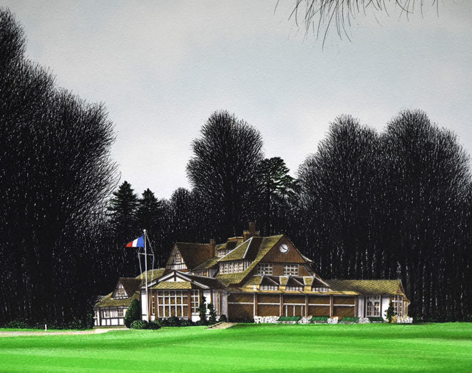 ジャック・デペルト(Jacques DEPERTHES)「17番ホールのバンカー」リトグラフ 拡大画像1