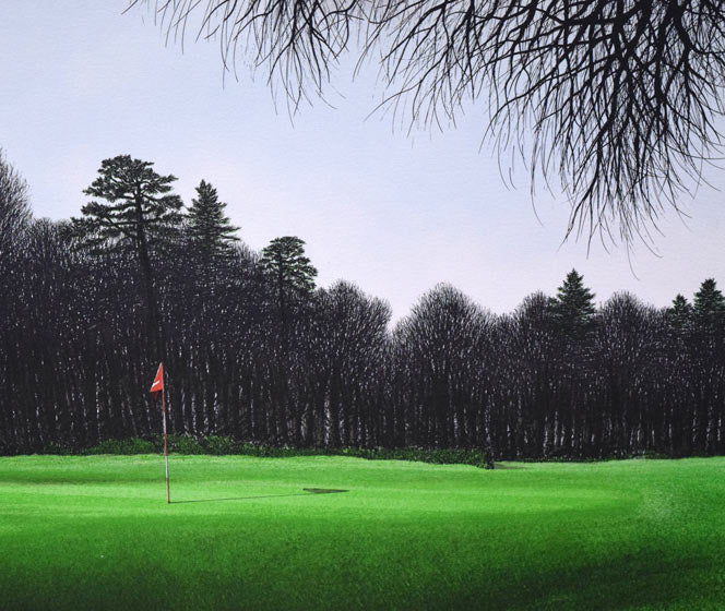 ジャック・デペルト(Jacques DEPERTHES)「17番ホールのバンカー」リトグラフ 拡大画像4