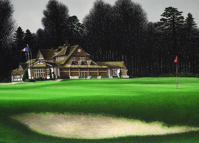 ジャック・デペルト(Jacques DEPERTHES)「17番ホールのバンカー」リトグラフ 拡大画像3