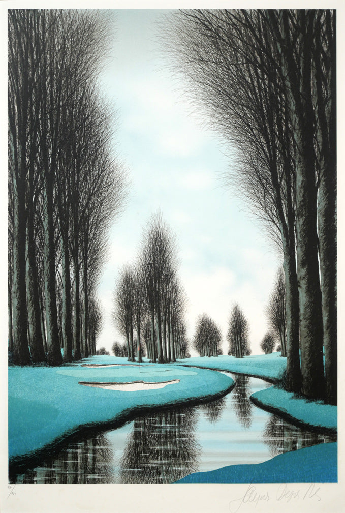 ジャック・デペルト(Jacques DEPERTHES)「ジャック・ニクラウスの2番」リトグラフ 作品全体画像