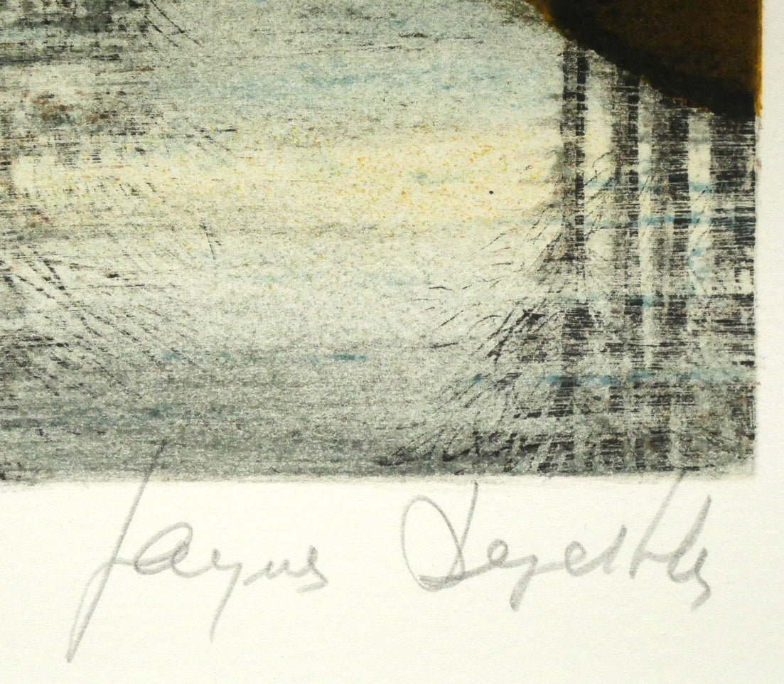 ジャック・デペルト(Jacques DEPERTHES)「小さなキャナル」リトグラフ 本人直筆鉛筆サイン
