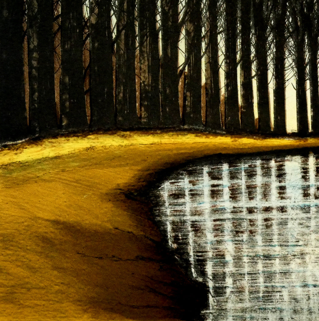 ジャック・デペルト(Jacques DEPERTHES)「小さなキャナル」リトグラフ 拡大画像3