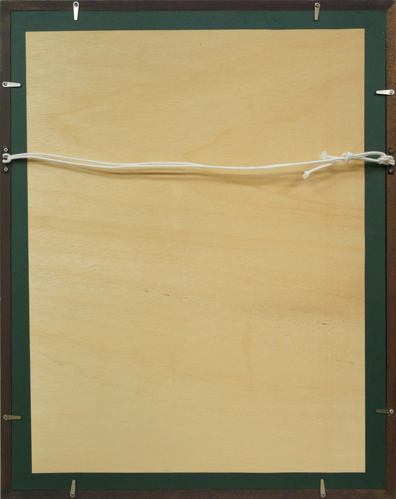 ジャック・デペルト(Jacques DEPERTHES)「小さなキャナル」リトグラフ 額縁裏側画像