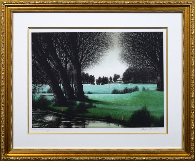 ジャック・デペルト(Jacques DEPERTHES)「ジュネーブのゴルフ16番ホール」リトグラフ