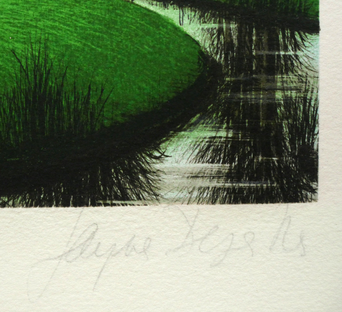 ジャック・デペルト(Jacques DEPERTHES)「ムイールフィールドの2番」リトグラフ 本人直筆鉛筆サイン